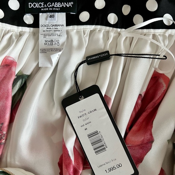 Dolce & Gabbana Poppy Print Bralette and Skirt Set - Picture 7 of 10